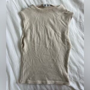 Zara Women's Beige Tank Top